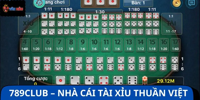 789Club là một trong những TOP trang game Tài Xỉu nổi bật
