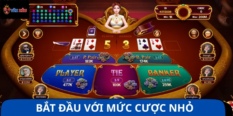 Mẹo chơi Baccarat hiệu quả với mức cược nhỏ lúc ban đầu