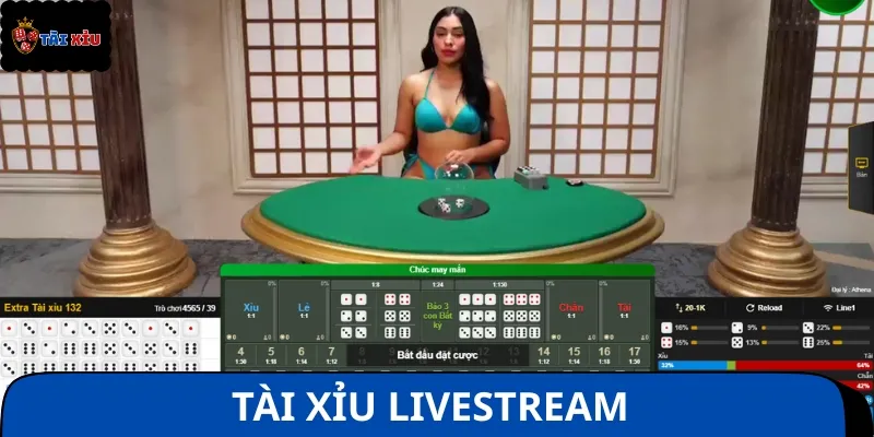 Tài Xỉu Livestream là phiên bản có dealer trực tiếp điều hành ván cược